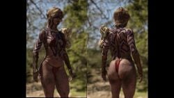 Rule 34 – 3d abs amazon barbarian blonde hair bodypaint breathing dungeons and dragons elf geterafromfaerun half-elf half elf muscular short playtime tagme tribal tribal markings video yolande (geterafromfaerun) | 8790282