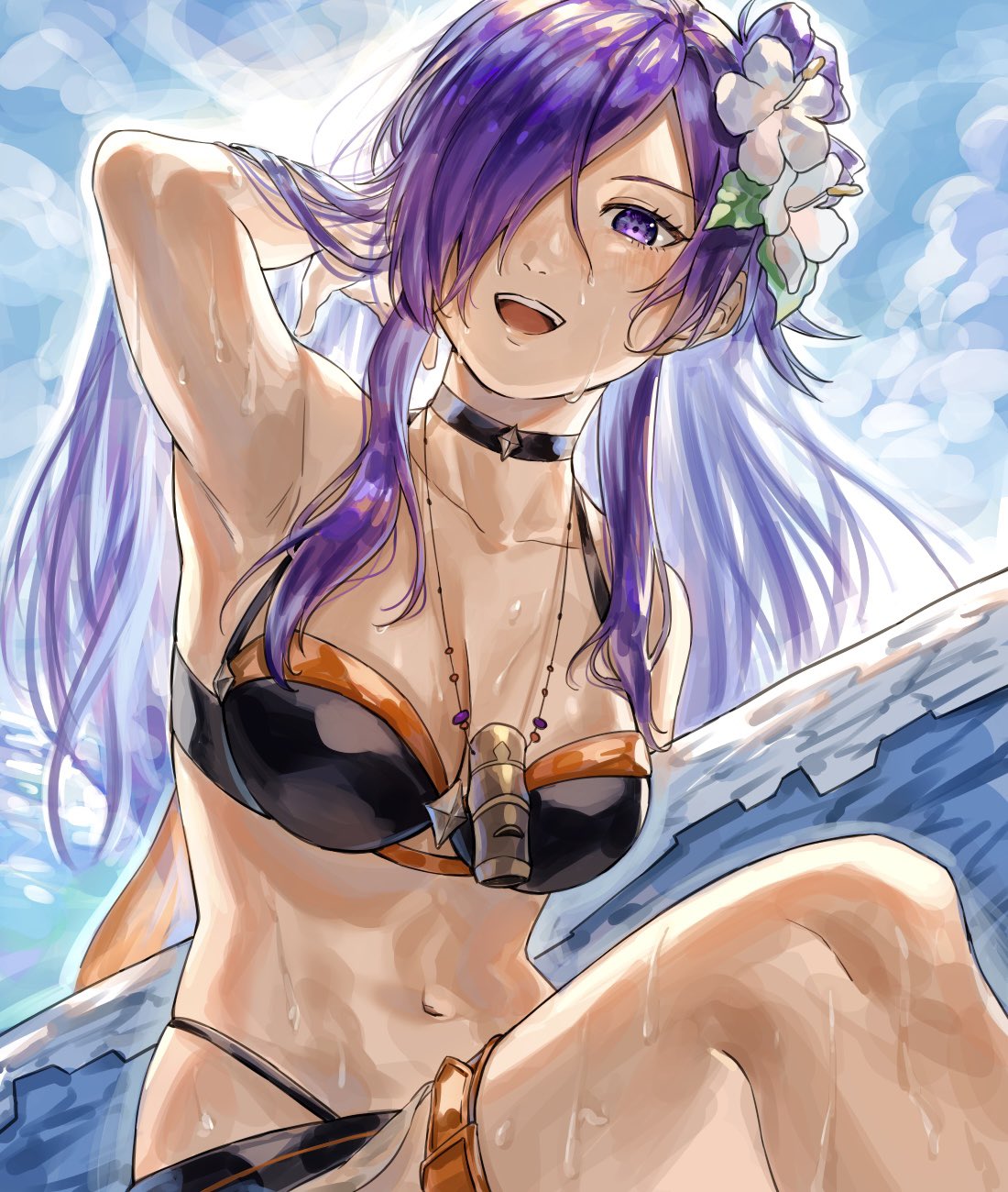 Rule 34 - 1girls :d Abinosu0903 Alternate Costume Bikini Black Bikini Black  Swimsuit Breasts Choker Cloud Commentary Fire Emblem Fire Emblem: Three  Houses Fire Emblem Heroes Fire Emblem Warriors: Three Hopes Flower