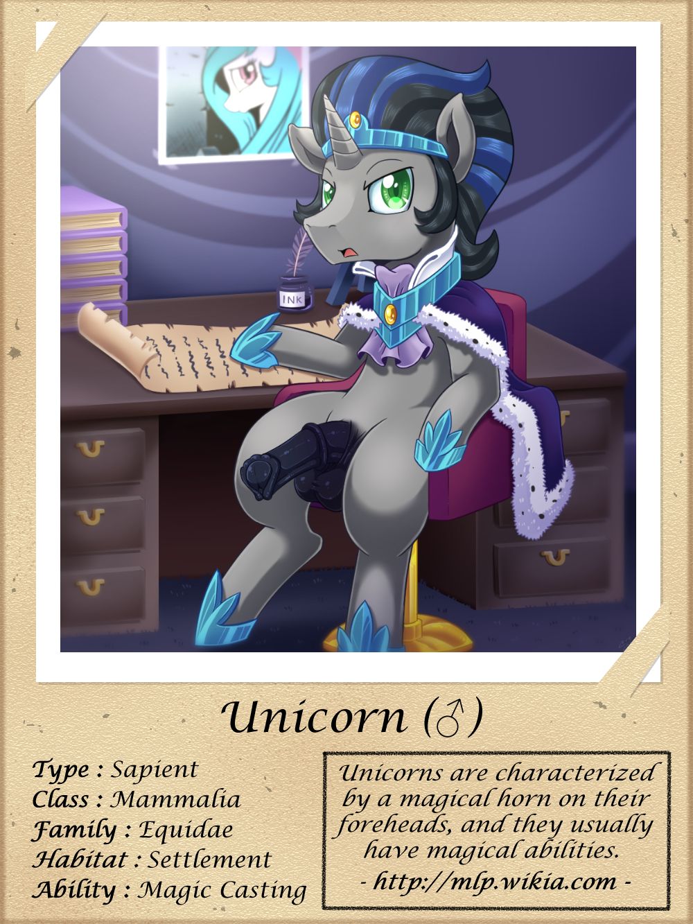 Rule 34 – 2019 animal genitalia animal penis balls black hair blue hair cape clothing english text equid equine equine genitalia equine penis friendship is magic genitals green eyes hair hasbro hi res horn idw comics idw publishing inkwell king sombra (idw) king sombra (mlp) loose feather male mammal medial ring mlp my little pony my little pony (idw) penis princess celestia (mlp) quill scroll sitting solo text unicorn vavacung | 8029063