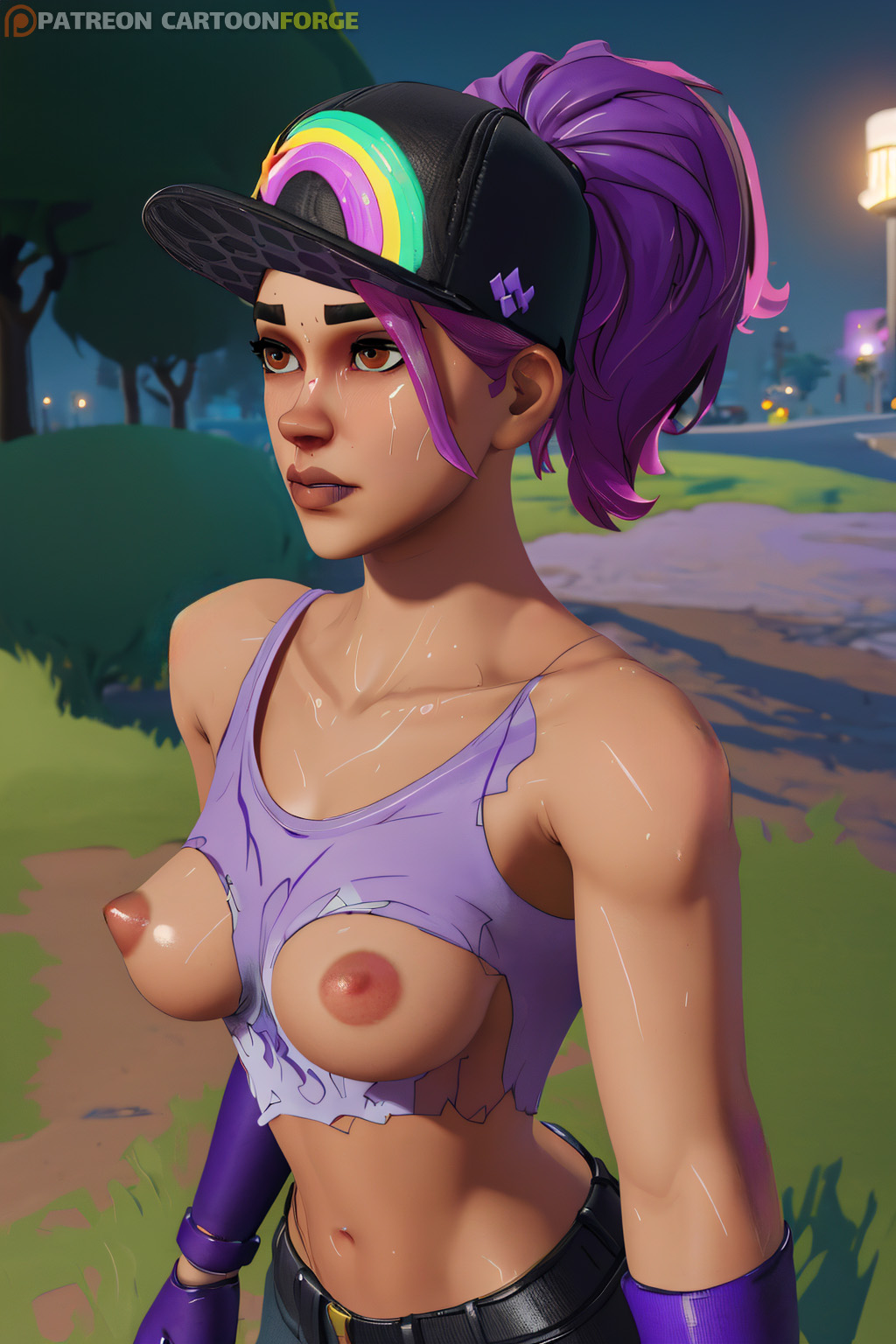 Rule 34 - Ai Generated Beach Bomber Breasts Brite Bomber Cartoony Cute  Exposed Breasts Fanart Fanart From Twitter Fortnite Fortnite: Battle Royale  Hat Looking Forward Naked Naked Female Nude Nude Female Outside