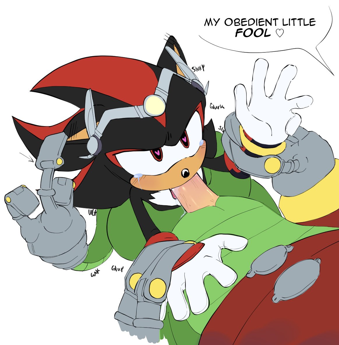 Rule 34 - <3 Eyes Anthro Blush Bodily Fluids Dialogue Duo First Person View  Genitals Heart Lyric The Last Ancient Male Male/male Mind Control  No1shadowstan Oral Penis Sega Shadow The Hedgehog Sonic