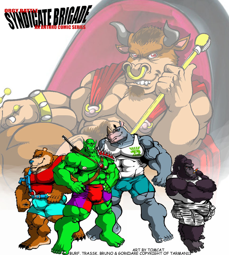 Rule 34 – 2010 anthro ape balls outline barefoot bear bottomwear bovid bovine brown bear bruno rhynox bulge burf bear clothing european mythology feet genital outline genitals gor (tomcat) gorilla greek mythology grizzly bear group haplorhine harness humanoid king minotaur (tomcat) male mammal minotaur muscular muscular anthro muscular male mythology nipple piercing nipples orc penis penis outline piercing pink nipples primate pubes rhinoceros shirt shorts tomcat (artist) topwear trassk ursine vein veiny penis | 8993758