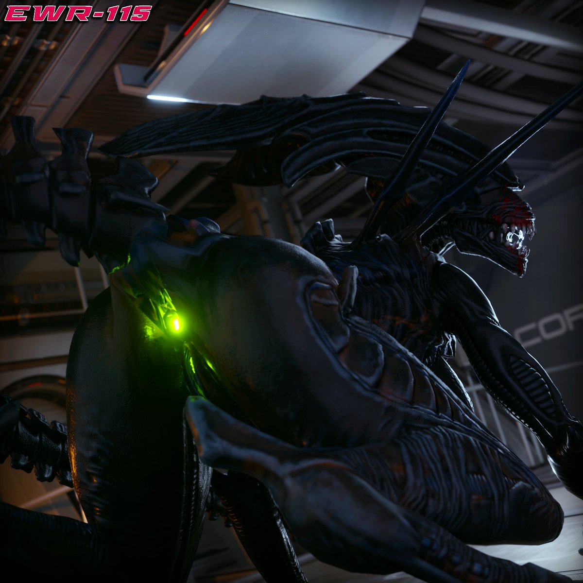 Rule 34 – 3d (artwork) alien alien (franchise) alien humanoid all fours anus artist name ass back spikes biped black body black exoskeleton bone frill crouching digital media (artwork) ewr 115 exoskeleton eyeless female frill (anatomy) genitals glowing glowing anus green anus head turned hi res humanoid inside kingbigballs light lighting monotone body monotone exoskeleton noseless not furry open mouth pussy sharp teeth soft focus solo spikes spikes (anatomy) tail tail ridge teeth three-quarter view xenomorph xenomorph queen | 9020417