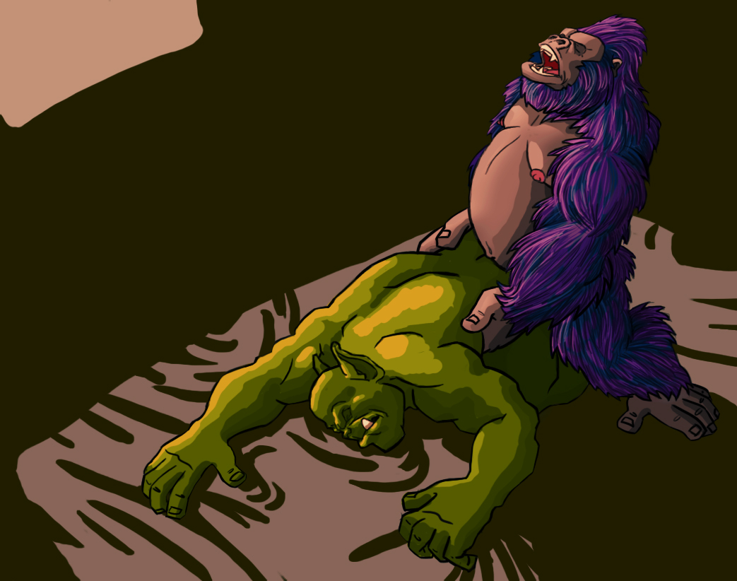 Rule 34 – 2006 abstract background anal anal sex anthro ape black body black fur doggy style duo from behind position fur gor (tomcat) gorilla green body green skin grey body grey skin haplorhine humanoid male male/male male penetrated male penetrating male penetrating male mammal musclegut muscular muscular male nipples orc penetration penile penile penetration penis in ass pink nipples primate sex trassk tusks zoidberg (artist) | 9007369