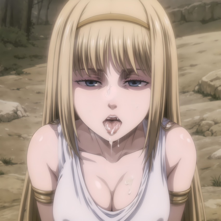 Rule 34 – after fellatio after oral ai generated alyxia attack on titan blonde hair blue eyes cum in mouth faceless male long hair open mouth oral oral sex penis pov shingeki no kyojin tongue tongue out ymir fritz | 8993303