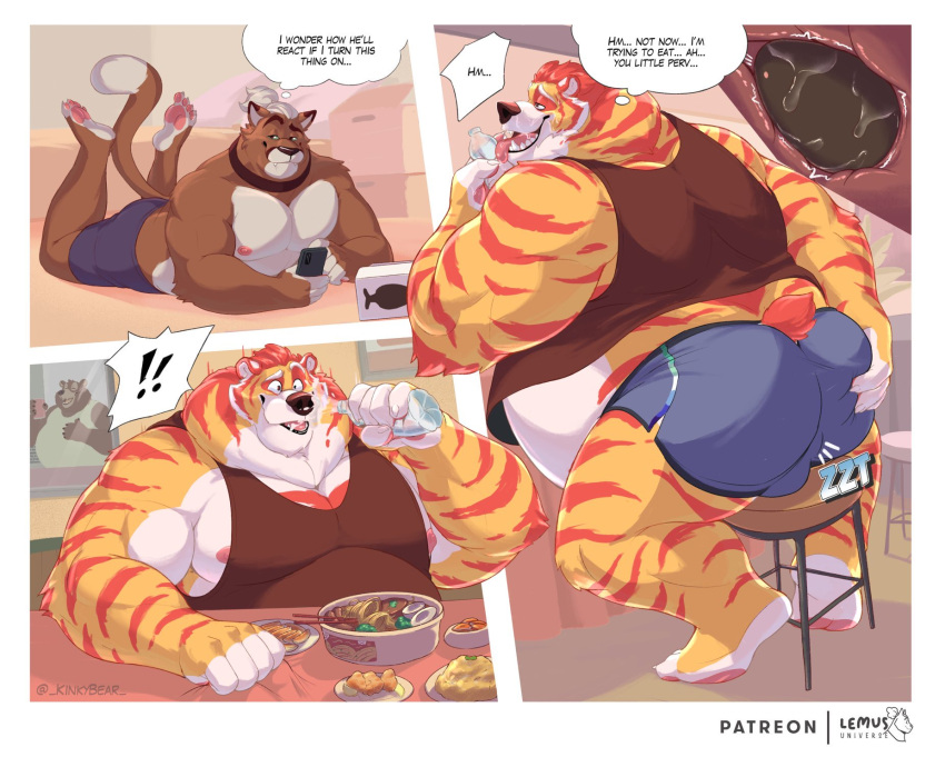 Rule 34 – 2023 ahe gao anal anal sex anthro anus artist logo artist name bear bedroom eyes biceps blue bottomwear blue clothing blue shorts border bottomwear bowl box brown clothing brown shirt brown tank top brown topwear chair chest markings claws clothed clothing collar comic comic panel confusion container cougar duo eating feet up felid feline finger claws food food bowl fur furniture green eyes hair hair bun hand on butt hi res hybrid inner monologue internal larger anthro larger male lemito logo looking pleasured male male/male mammal markings multicolored body multicolored fur muscular muscular anthro muscular male narrowed eyes nipples noodles object in ass on chair overweight overweight anthro overweight male pantherine patreon pawpads pecs penetration pet bowl plant plate pointy speech bubble ramen ramen bowl red hair red stripes seductive sex toy sex toy in ass sex toy insertion shirt shirtless shorts sitting sitting on chair size difference small tail smaller anthro smaller male soul nero speech bubble squeeze bottle stool striped body striped fur stripes tail tank top thought bubble tiger toe claws topless topwear tora (soul nero) triceps two tone body two tone fur ursine vibrating vibrator vibrator controller vibrator in ass water on face white body white border white fur white hair yellow body yellow fur | 9050744