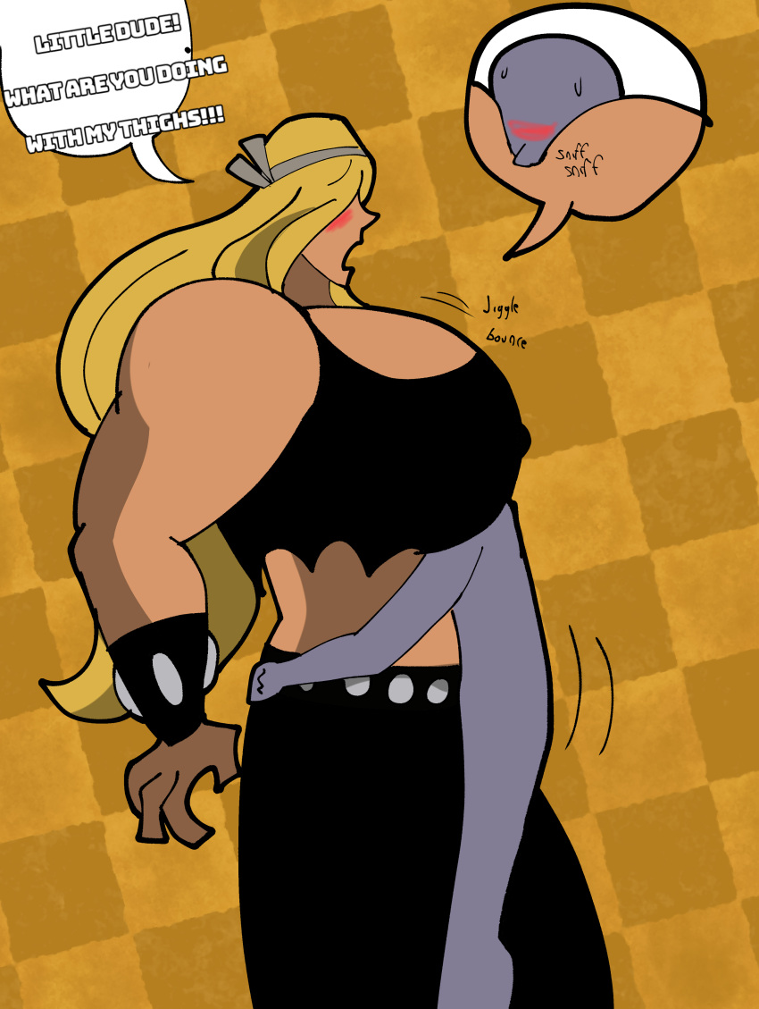 Rule 34 – 2boys blonde hair cartoon network dexter’s laboratory digital media (artwork) face in breasts hug humping implied thighjob long hair male focus male only male with breasts pecs pecs touching rockstar size difference thigh sex val hallen | 8412152