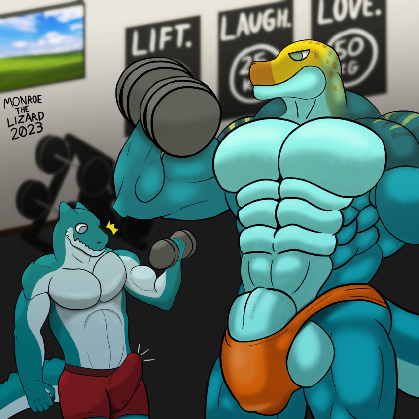Rule 34 – 2023 5 fingers abs anthro athletic athletic anthro athletic male balls barbell barely contained barely contained balls barely contained penis bicep curl biceps big balls big muscles big penis blue body blue eyes blue scales blurred background boxer briefs boxer briefs only bulge clothed clothing collared lizard common collared lizard countershade tail countershade torso countershading detailed bulge digital drawing (artwork) digital media (artwork) dumbbell duo exercise fingers genitals green body green eyes green scales grin hi res huge balls huge cock humanoid genitalia humanoid penis larger anthro larger male lizard looking at bulge looking at genitalia looking at penis male male/male markings microsoft microsoft windows monroe lehner monroethelizard muscular muscular anthro muscular male non-mammal balls orange body orange clothing orange scales orange underwear pecs penis public red clothing red underwear reptile scales scalie shaded signature size difference smaller anthro smaller male smile soft shading spots spotted markings standing striped markings stripes surprise surprised expression tail tenting thong topless underwear underwear only vein veiny penis weights windows xp workout yellow body yellow scales zephis lacertilia | 9077969