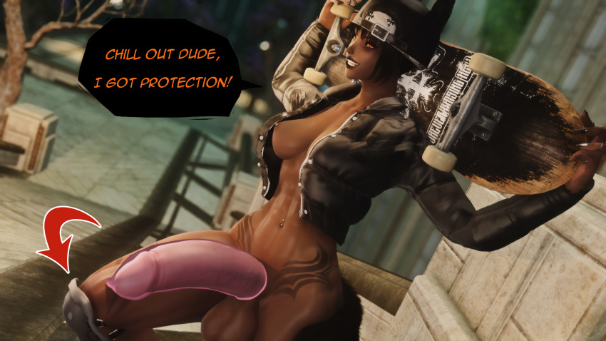 Rule 34 – 3d abs bags under eyes baseball cap beauty mark black hair black lipstick black nails bottomless braless catgirl condom condom on penis erection eyeshadow fangs final fantasy final fantasy xiv fluffy ears fluffy tail futa only futanari glowing eyes goth gpose(ffxiv) jacket joke kneepads large balls large penis miqo’te muscular futanari open clothes painted nails perky breasts piercing public nudity punk shiny skin short hair skateboard small breasts tattoo text bubble thick thighs tomboy xivvanta | 8130348