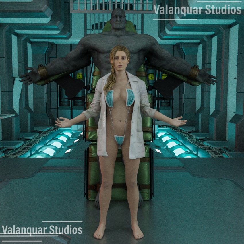 Rule 34 – 3d 3d (artwork) annette birkin experiment female imminent sex lab coat laboratory male mask bikini monster man mr x resident resident evil resident evil 2 remake restrained science experiment scientist valanquarstudios | 8921911