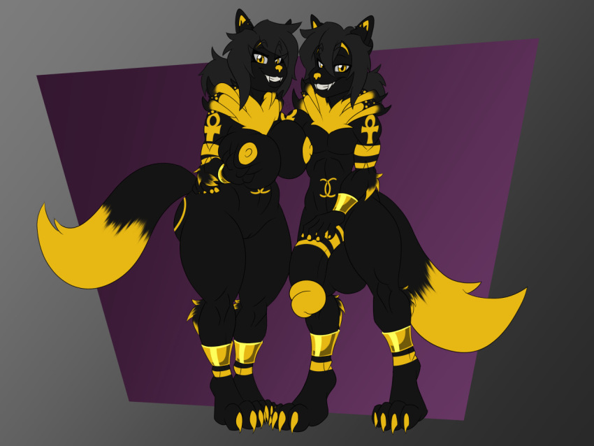 Rule 34 – 4:3 anthro anubis ass balls big balls big breasts big butt big penis breasts darkshasion(artist) deity duo egyptian mythology female genitals male middle eastern mythology mythology nana (dandyrichardcranium) nanu (dandyrichardcranium) penis sibling (lore) twins (lore) | 9060778