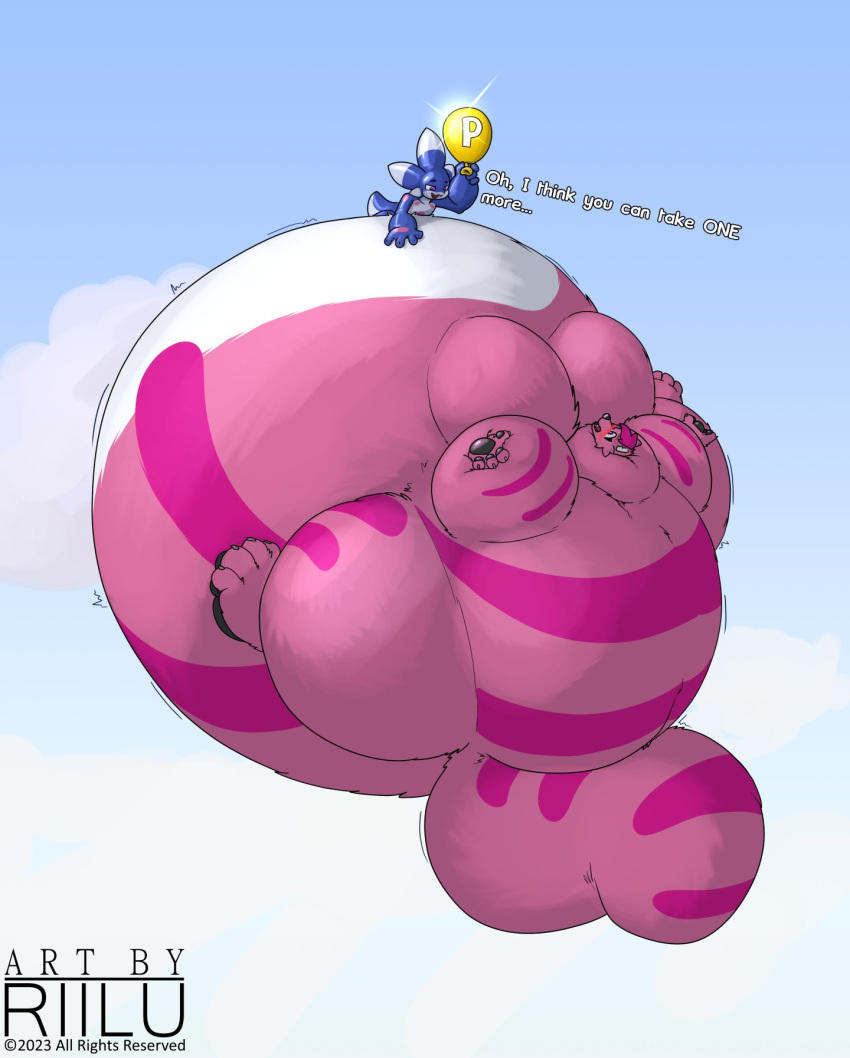 Rule 34 - Big Breasts Breasts Female Furry Inflation Mario (series)  P-balloon Riilu Spherical Inflation Super Mario World Tagme | 7399999