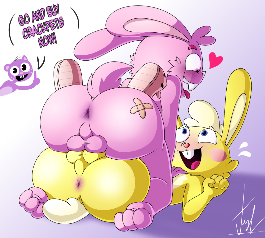 Rule 34 – 2023 anthro anthro on anthro anus ass backsack balls balls touching band-aid band-aid on butt bandage beaver big butt blue eyes blush blush lines bodily fluids buckteeth cheek tuft cuddles (htf) dialogue digital media (artwork) english text eyebrows facial tuft feet up freckles fur genitals glistening glistening butt group hair hand on chest happy tree friends heart hi res lagomorph lechugansfw leporid male male/male mammal nervous smile open mouth open smile pink body pink eyes pink fur purple body purple fur rabbit raised finger rodent short hair slippers small tail smile sweat sweatdrop tail teeth text tongue tongue out toothy (htf) trio tuft yellow body yellow fur | 8968244