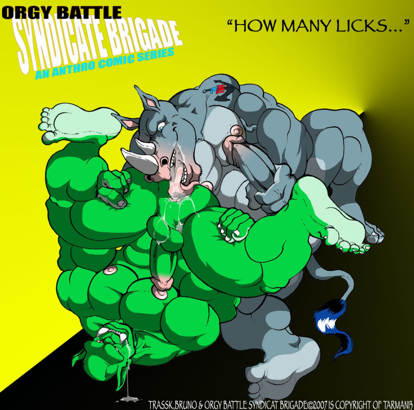 Rule 34 – 2007 abs alternate version at source anal anthro anus balls bruno rhynox duo english text genitals glans green balls green body green penis green skin grey body grey penis grey skin hi res humanoid humanoid genitalia humanoid on anthro humanoid penis male male/male mammal muscular muscular anthro muscular male nipples nude oral orc pecs penis pink glans pink nipples rhinoceros rimming sex text tomcat (artist) trassk | 8993746