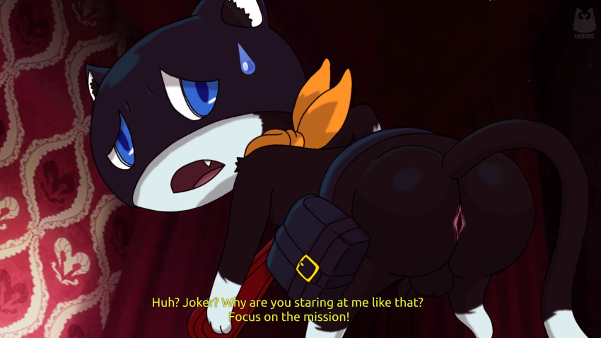 Rule 34 – 2022 anthro anus ass atlus balls bandana big butt black body black ears black fur black tail blue eyes bodily fluids digital media (artwork) domestic cat fangs felid feline felis fur genitals half-closed eyes hi res kerchief looking back male mammal mask megami tensei megami tensei persona morgana (persona) multicolored body multicolored fur narrowed eyes nekoni rear view sega sharp teeth solo sweat sweatdrop tail teapot (body type) teeth thick tail tongue tuxedo cat two tone body two tone fur white body white fur yellow bandanna yellow kerchief | 8274382
