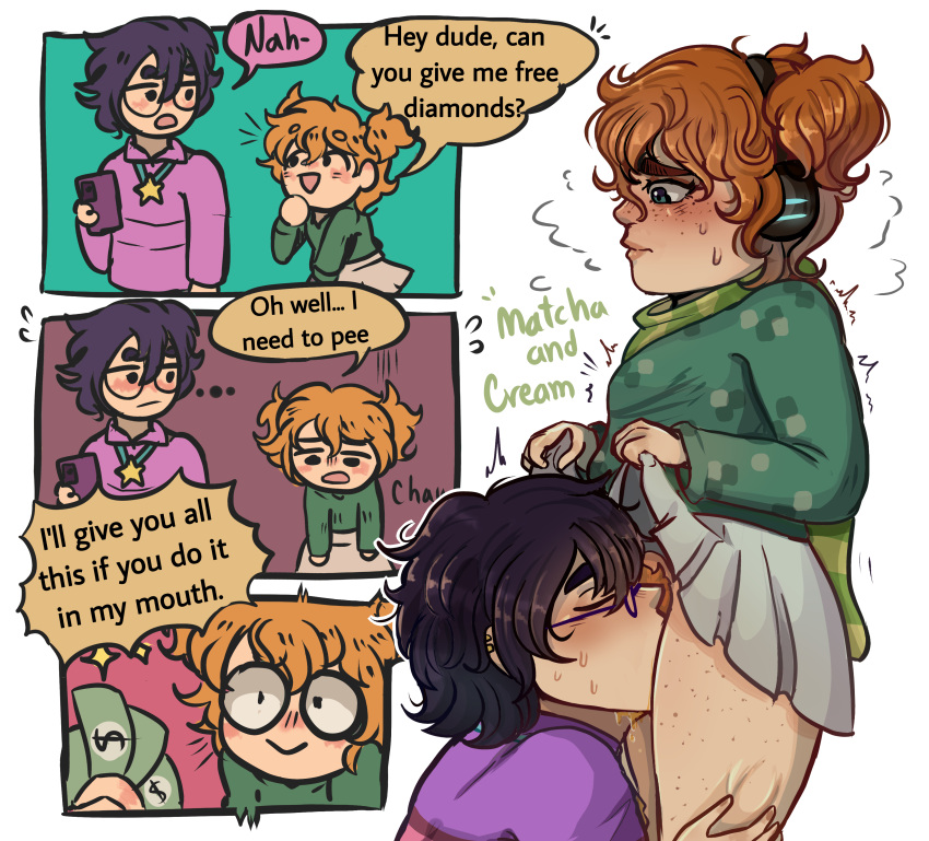 Rule 34 – 1boy 1girls black hair blue eyes blush blushing bush bushy pubes clothing comic cunnilingus dialogue drinking urine edit embarrassed english english text female female pubic hair freckles ginger glasses going commando hairy pussy headphones human toilet incest lifting skirt light-skinned female light-skinned male light skin male male/female matcha and cream money motion lines no panties pale-skinned female pale skin partially clothed peeing peeing in mouth piss drinking prostitution pubic hair red hair sex for money shivering skirt up straight sweat sweatdrop tagme translated uncensored uncle and niece urinating urinating female urination urine urine in mouth watersports | 8904659