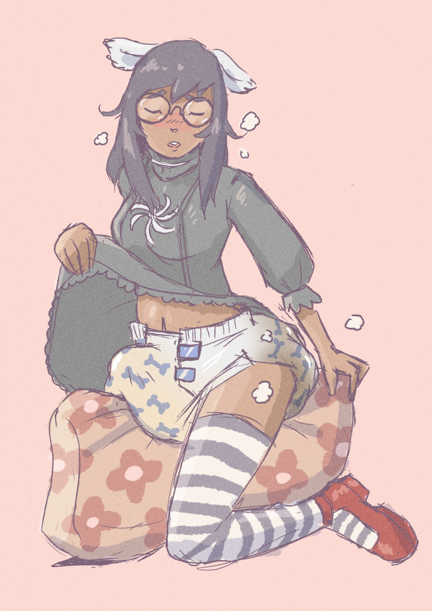 Rule 34 – 1futa bulge dark skin diaper dog ears dress dress lift erection erection under diaper futanari glasses homestuck humping jade harley kemonomimi masturbation messy diaper panting pillow pillow humping scat softcollar soiling solo stockings tenting thighhighs wet diaper | 8912476