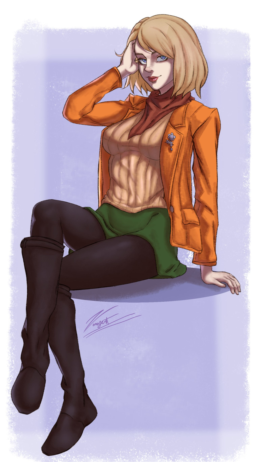 Rule 34 – 1girls 2023 ashley graham ashley graham (ella freya) blonde hair blue eyes capcom clothed crossed legs female female only hand on hair hi res looking at viewer medium hair pantyhose red lipstick resident evil resident evil 4 resident evil 4 remake sitting smiling smiling at viewer solo zanyert | 8971760