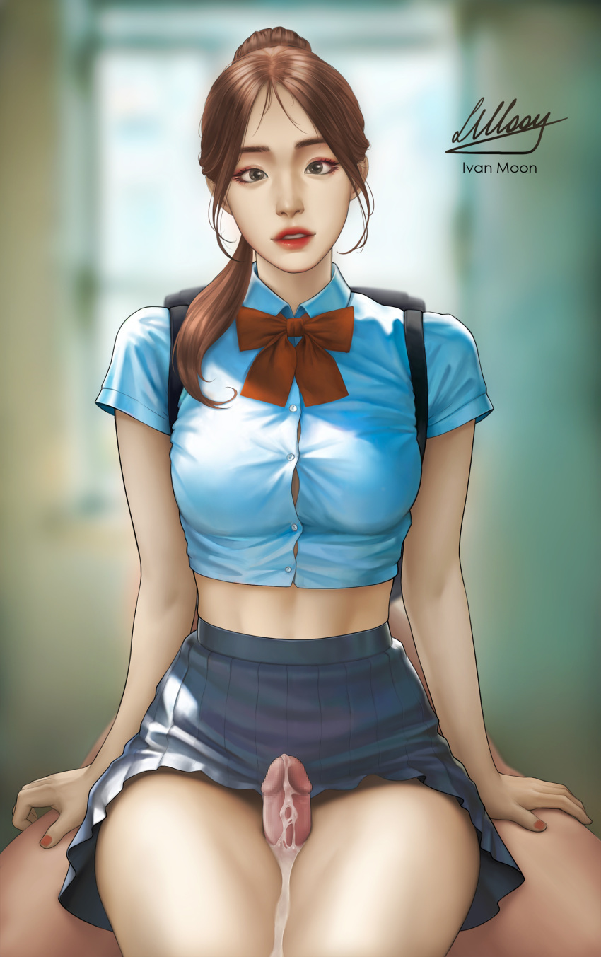 Rule 34 - 1boy Between Legs Clothed Female Nude Male Cum Cum On Leg Cum On  Legs Ejaculation Female Fetish Grinding Ivan Moon No Penetration Original  Character Penis School Uniform Schoolgirl Straight