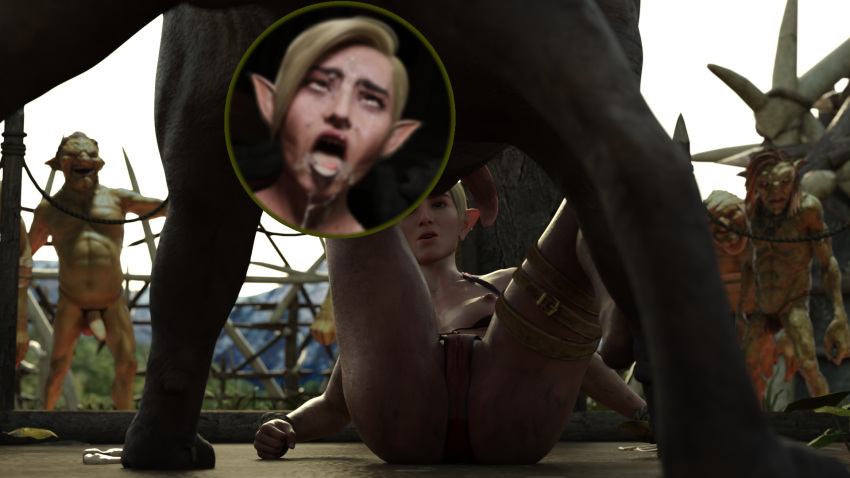 Rule 34 – 3d amazon barbarian barefoot blonde hair captured captured heroine censored dungeons and dragons enslaved geterafromfaerun goblin half-elf sex slave slave slavegirl tagme wardrobe malfunction yolande (geterafromfaerun) | 8902696