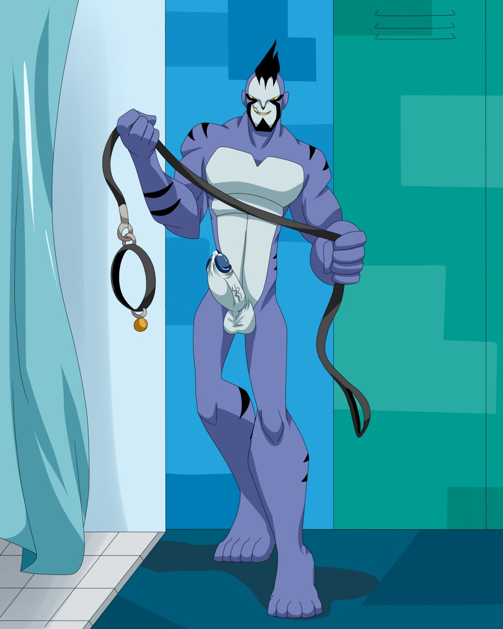 Rule 34 - Alien Balls Ben 10 Ben 10 Omniverse Blue Body Boner Collar And  Leash Erection Male Male Only Nude Penis Revonnahgander Rook Blonko Solo  Solo Male | 9138329