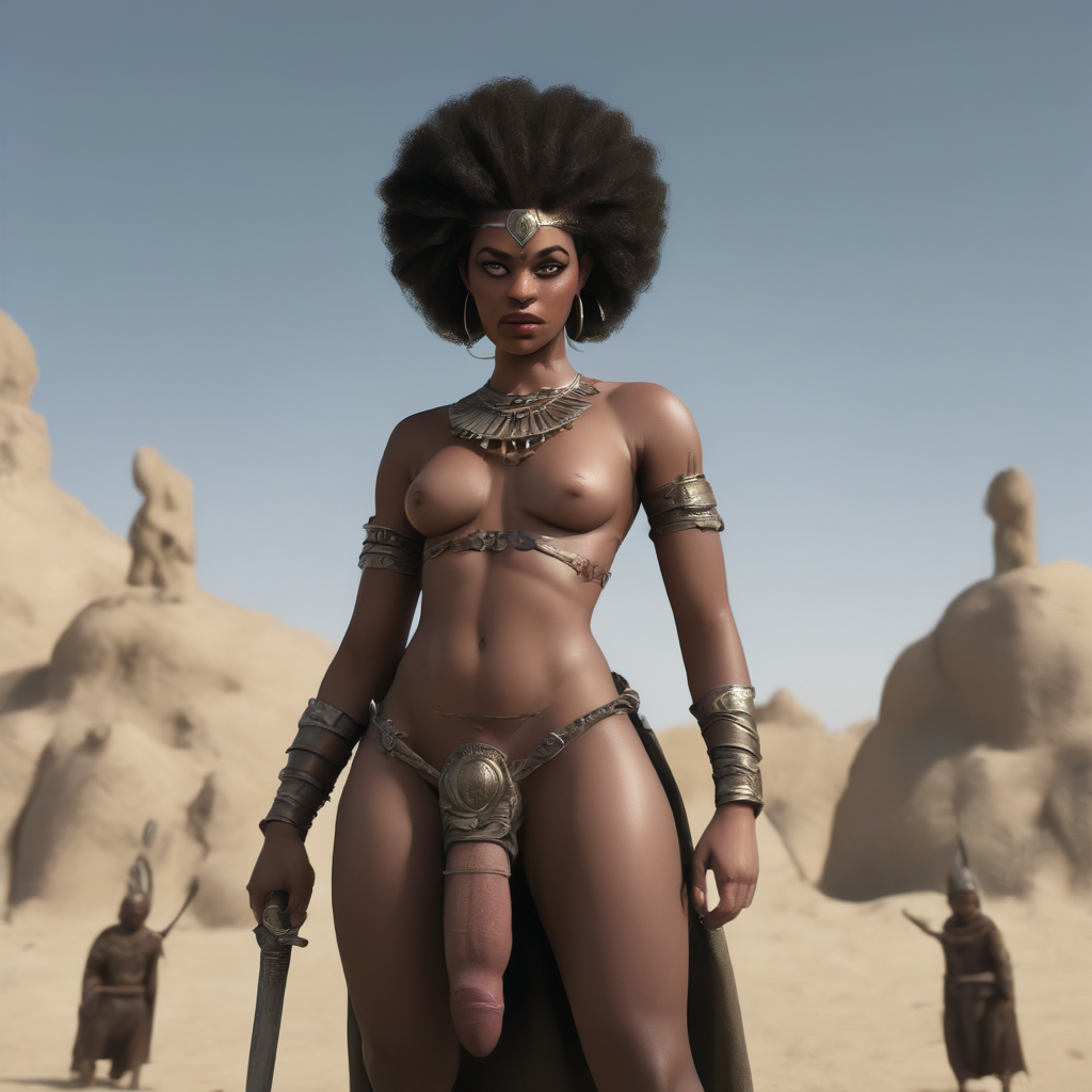 Rule 34 - Afro Afro-native Ai Generated Chico88 Futa Only Futanari Huge  Cock Small Tits Warrior Warrior Princess | 8989160