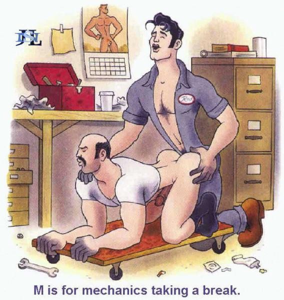 Rule 34 – 2boys age difference all fours anal anal sex ass bald bottomless calendar (object) chest hair condom wrapper dirty hands doggy style duo erect penis erection facial hair file cabinet fucked from behind gay human implied penetration lube male male/male male only male penetrating male mature maurice vellekoop mechanic moustache muscles name tag no pants orgasm face orgasm from anal overalls penis pleasure face pompadour sex socks t-shirt toolbox workbench wrench yaoi younger penetrating older | 2249444