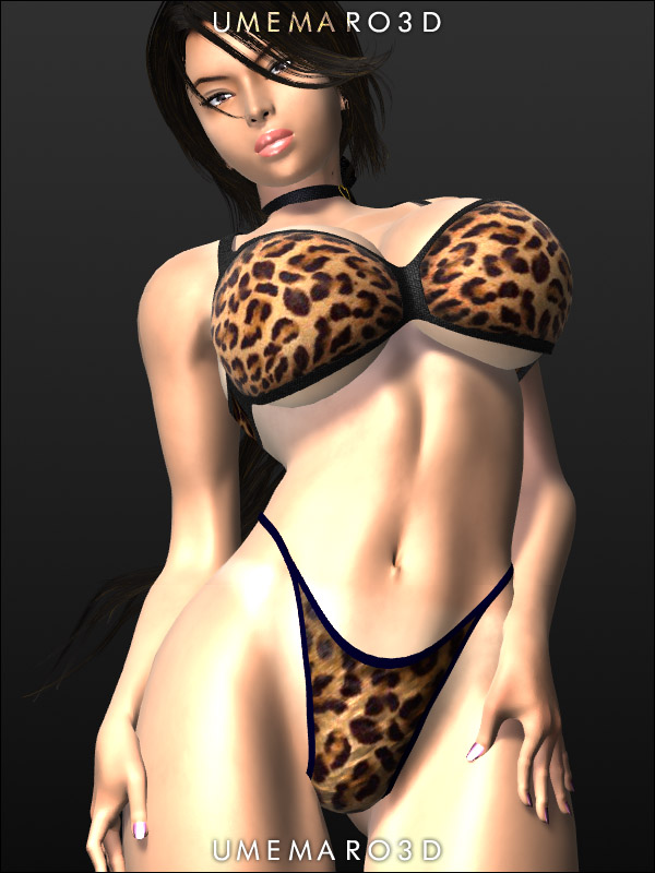 Rule 34 – big breasts bikini choker doctor japanese leopard print leopard print bikini long hair mostly nude nurse shoko sugimoto smug face sugimoto shouko tan skin umemaro umemaro 3d watermark | 9221508