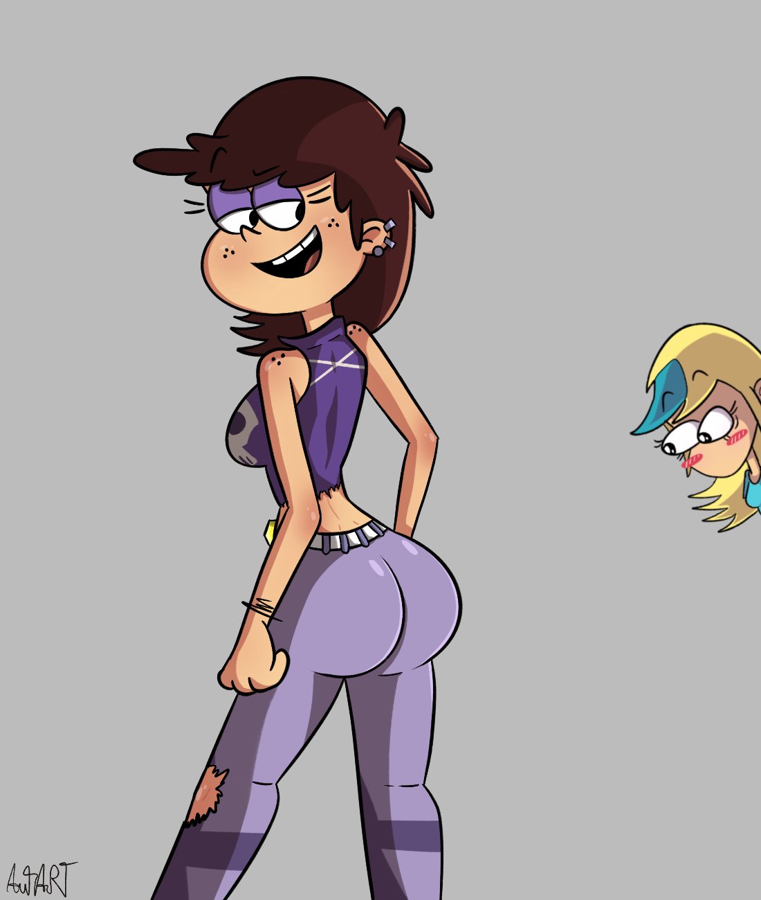 Rule 34 - 2girls Ass Autart Clothed Jeans Looking Back Luna Loud  Nickelodeon Sam Sharp Skin Tight The Loud House | 9173108