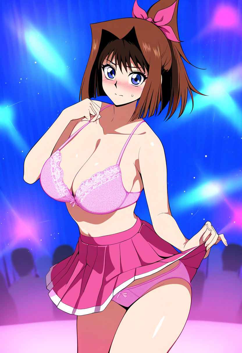Rule 34 – ai generated big ass big butt showing blue eyes brown hair crowd watching dance floor female flashing panties hair ornament large large breasts nude panties showing pink bra pink panties pink skirt skirt lift tea gardner yu-gi-oh! yu-gi-oh! duel monsters yu-gi-oh! the dark side of dimensions | 9209244