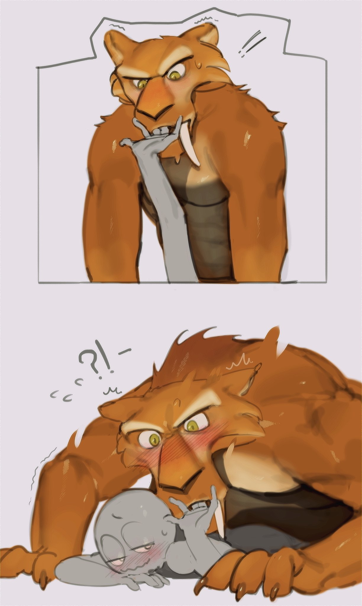 A passionate moment captured in a private setting