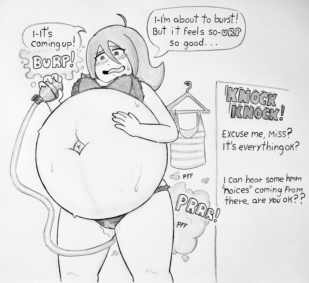 Rule 34 - About To Burst Air Inflation Belly Expansion Belly Inflation  Close To Bursting Public Indecency Ronic Lagann (artist) Tagme | 9209157