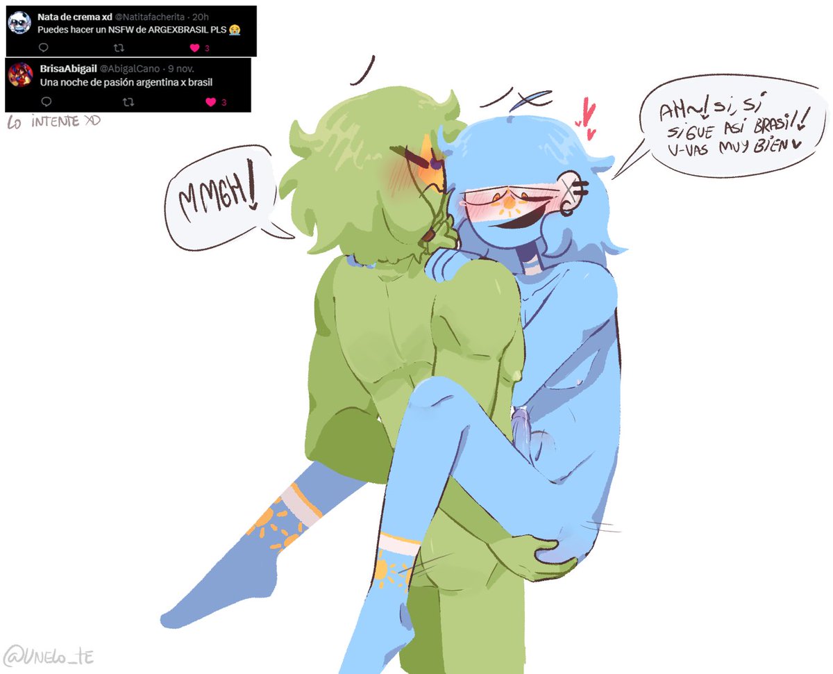 Rule 34 - 2boys Anal Sex Argbra Argentina (countryhumans) Argentina Bottom  Brazil (countryhumans) Countryhumans Gay Gay Sex Homosexual Sex Spanish  Text Tagme Text Yaoi | 9248107