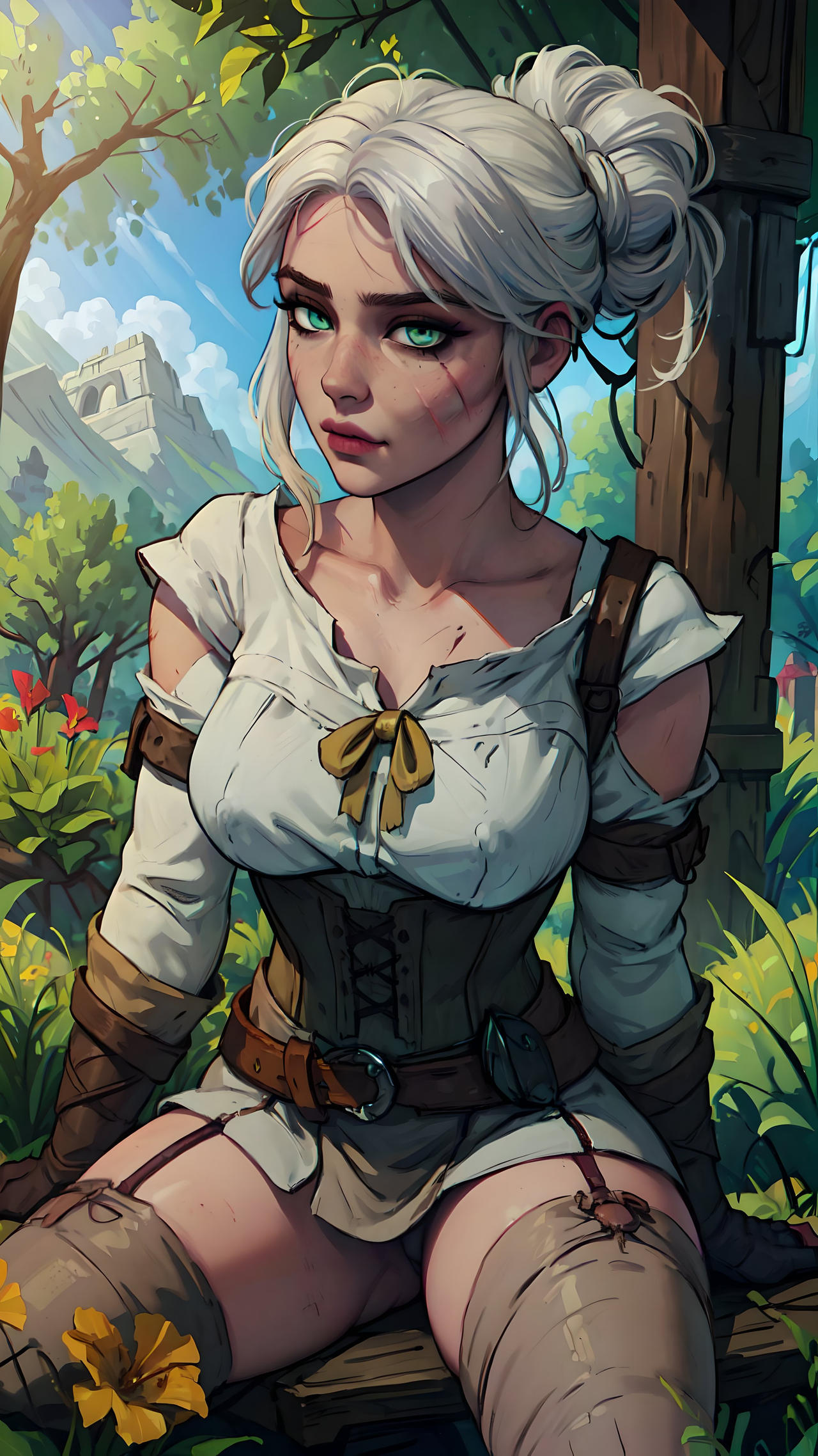 Rule 34 - 2d Ai Generated Ciri Clothing Fanart Female Green Eyes Makeup  Panties Scars Solo Stable Diffusion Swsakura69 The Witcher The Witcher  (series) The Witcher 3: Wild Hunt White Hair | 9168299