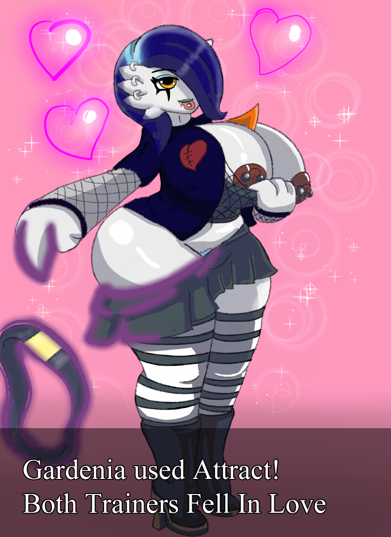 Rule 34 – attract (pokemon move) big ass big breasts gardevoir goth girl oc pokemon (species) pokemon battle showing breasts showing pussy zerotaichi | 9135339