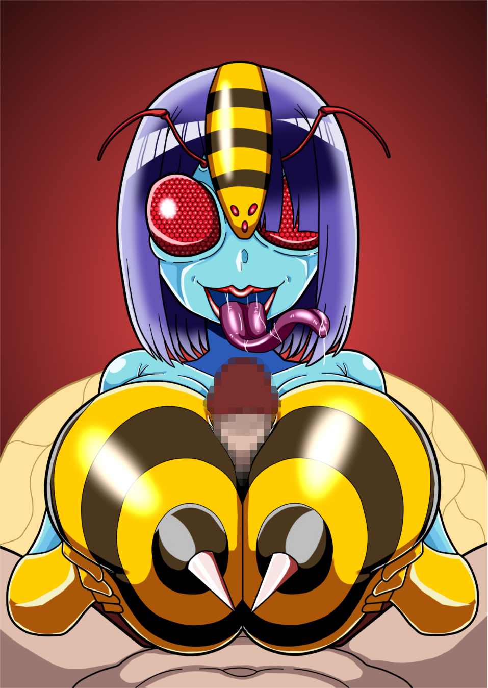 Rule 34 – armpits bee woman blush brainwashing corruption female glasses insect eyes long tongue mid-transformation mind control navel nipples paizuri pussy restrained skin color change tengukizoku thick thighs transformation transforming into combatant wide hips wide hipssformation wide hipsskin color change | 9127609