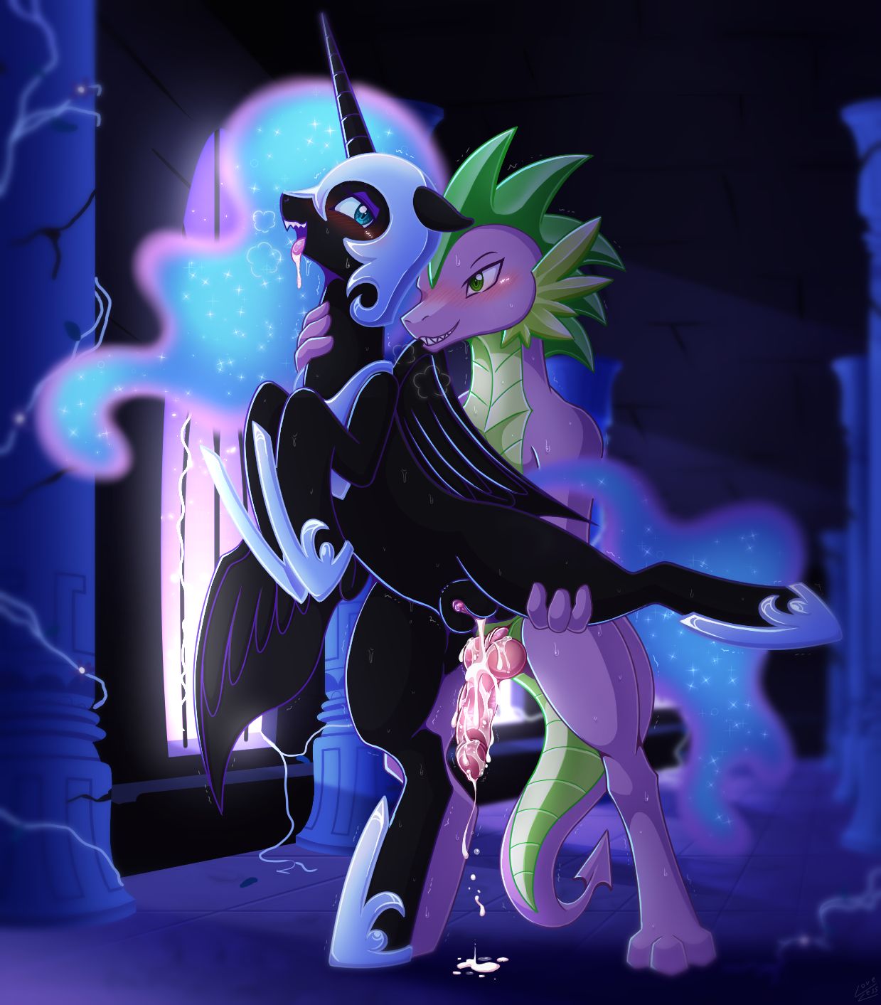 Rule 34 – after sex alicorn animal genitalia animal penis animal pussy anthro anthro on feral armor black body black skin blue eyes blue hair blue mane blue sclera bodily fluids clothing cum cum in pussy cutie mark dragon equid equine equine genitalia equine pussy eyeshadow female feral friendship is magic genital fluids green eyes hair hasbro horn horse interspecies knot makeup male mammal mane my little pony nightmare moon (mlp) penetration penis pony purple body purple eyeshadow purple skin pussy sharp teeth shoes spike (mlp) spikes tail teeth tongue tongue out vavacung wings zoophilia | 9262470