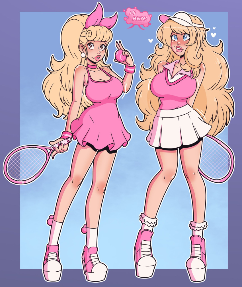 Rule 34 – 2girls barbie (2023) barbie (franchise) big breasts bimbo bimbofication blonde hair blue eyes brown eyes character request choker cleavage dialogue english text hourglass figure long hair looking at viewer narrow shoulders shirt skindentation slim waist talking to viewer text wrenzephyr2 | 9253938