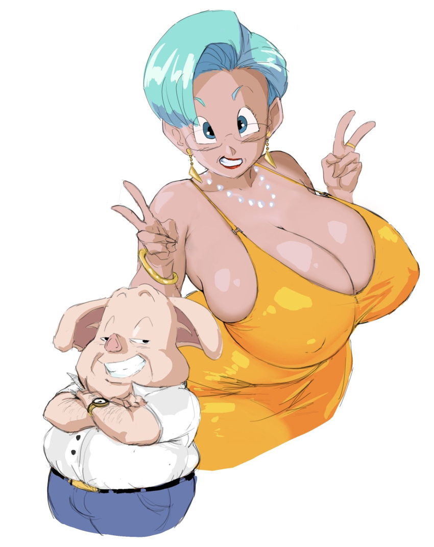 Rule 34 - 1boy 1boy1girl 1girls Bbw Big Breasts Bulma Briefs Dragon Ball  Interspecies Relationship Looking At Viewer Milf Oolong Pig Smiling Thick  Thighs Toei Animation Ultivlad Zetomeso Zoophilia | 9211957