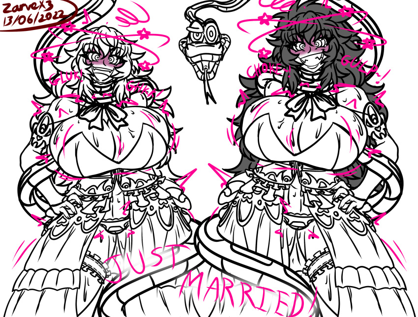 Rule 34 – ? big breasts bimbo bimbofication bursting breasts coiling constriction drooling heart-shaped pupils huge breasts hypnosis incest married married woman mind control raven branwen restrained rwby smile smiling snake spiral eyes wedding dress wrapped write a good story in the comments yang xiao long zarvex3 | 9203165