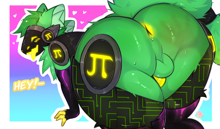 Rule 34 – anal anthro anus ass balls butt focus claws clothing fluffy fluffy tail fur genitals gloves green body green fur green hair hair handwear latex latex clothing latex gloves latex handwear latex legwear latex stockings legwear machine male male only mammal orgasm orgasm face penis protogen solo solo focus stockings tail tylerayrton yellow eyes | 9116647