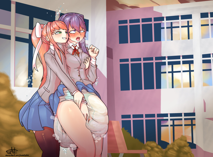 Rule 34 – 2girls diaper doki doki literature club english text groping groping breasts groping from behind hypermess manipulation messy diaper monika (doki doki literature club) orgasm face scat soiling swootydoo wet diaper yuri (doki doki literature club) | 9094152