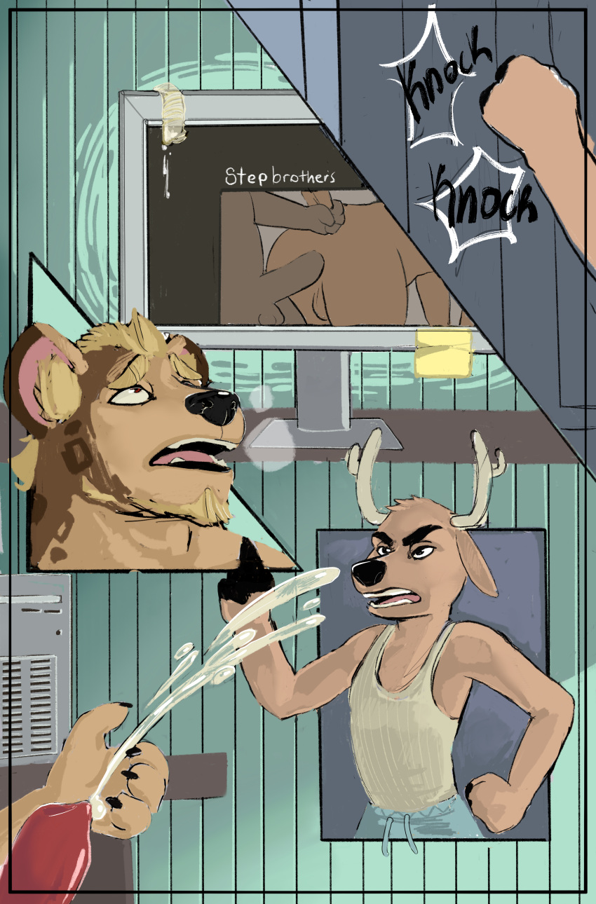 Rule 34 - Absurd Res Angry Animal Genitalia Animal Penis Anthro Bodily  Fluids Canine Genitalia Canine Penis Cum Deer Duo English Text  Exhibitionism Genital Fluids Genitals Hi Res Hyena Incest (lore) Jasper (