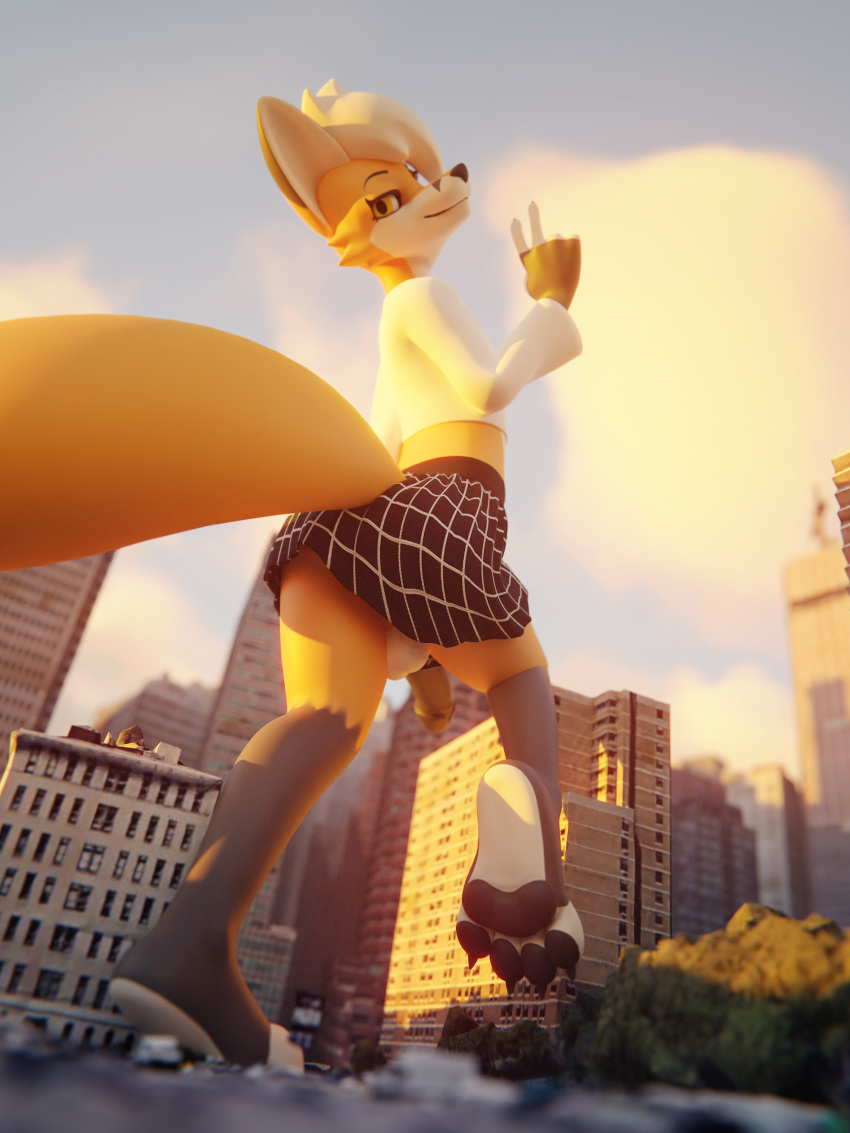 Rule 34 – 2022 3:4 3d (artwork) 4 toes absurd res anthro balls black pawpads blender (software) bottomwear building canid canine city claws clothed clothing cloud crossdressing crossdressing male digital media (artwork) feet fox genitals girly hi res logan grey looking back male only mammal midriff no underwear pattern bottomwear pattern clothing pattern skirt pawpads penis perspective shot plantigrade rileyfoxxo skirt sky skyscraper smile toe claws toes topwear underpaw | 7846637