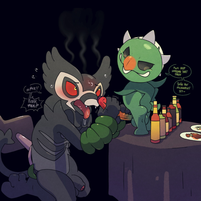 Rule 34 – absurd res argon vile ass balls begging blush bodily fluids butt grab capsakid desperation dialogue duo english text food foreskin furniture generation 8 pokemon generation 9 pokemon genitals hand on butt hand on own butt handjob hi res hot ones hot sauce kneeling legendary pokemon long penis looking at viewer male male/male multicolored penis nintendo on table open mouth penile penis penis grab pokemon pokemon (species) rainbow penis sex size difference small but hung small dom big sub spicy steam sweat table text tongue tongue out two-handed handjob zarude | 9217747