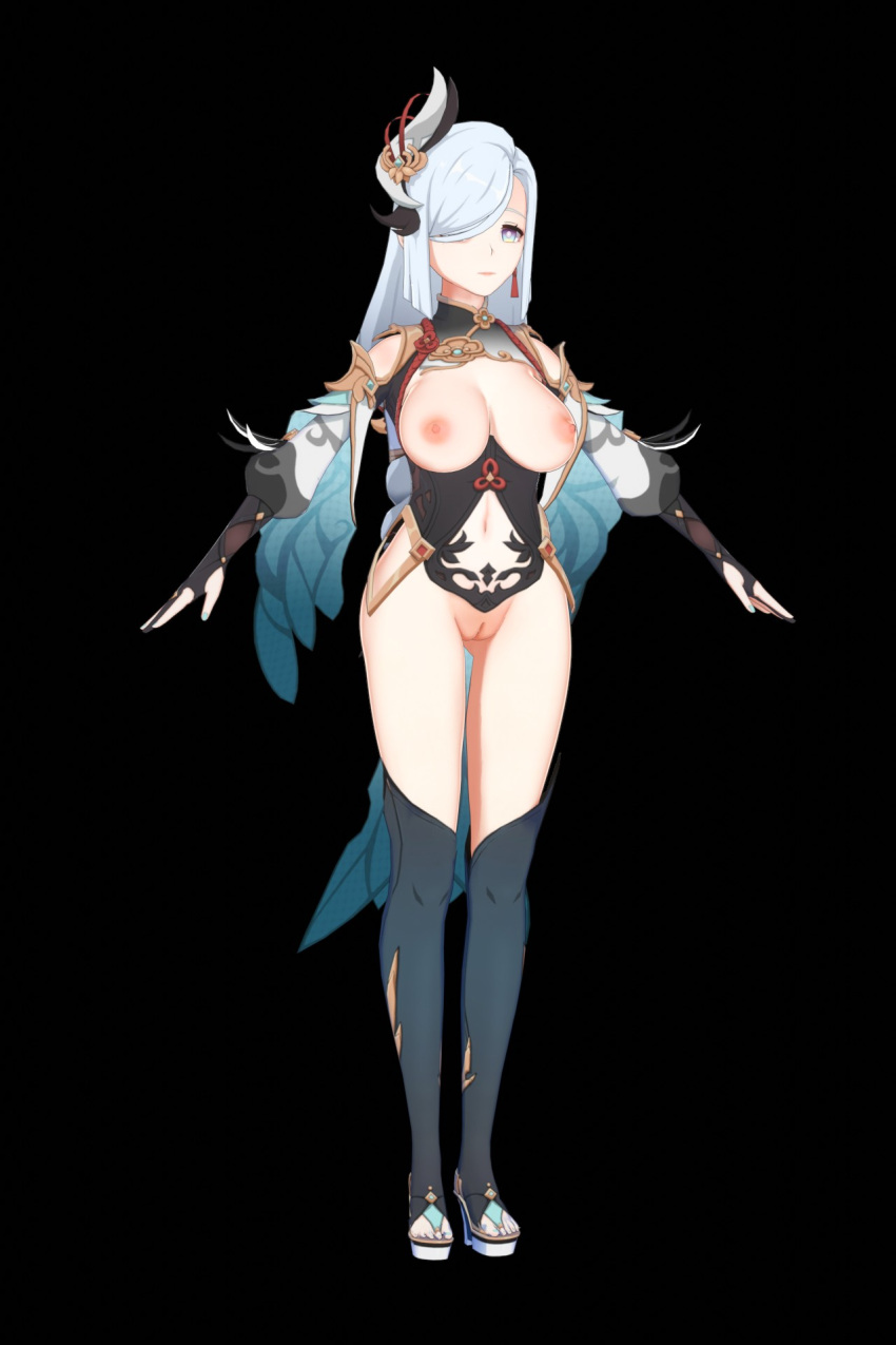 Rule 34 - 3d A Pose Female Female Only Genshin Impact Shenhe (genshin Impact)  Shirakami | 5554345