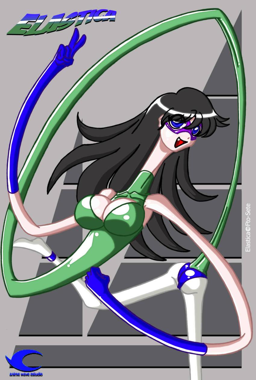 Rule 34 - Animewave Animewave-neo Big Ass Big Breasts Big Butt Black Hair  Black Hair Female Blue Eyes Blue Eyes Female Bodysuit Boobs And Butt Pose  Cleavage Elastic Elastic Arms Elastic Body