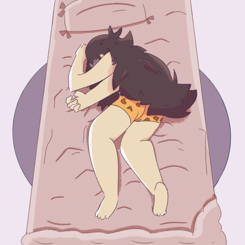 Rule 34 – arms bare legs barefoot bed bed sheet bedroom brown hair clothed clothing depressed glasses leopard print light-skinned female light skin long hair lunartempt lying lying on bed lying on stomach matress messy messy diaper pillow pink background pizza thot round glasses rug thick thighs thighs tottie (gats) underwear yamcha death pose | 9079278