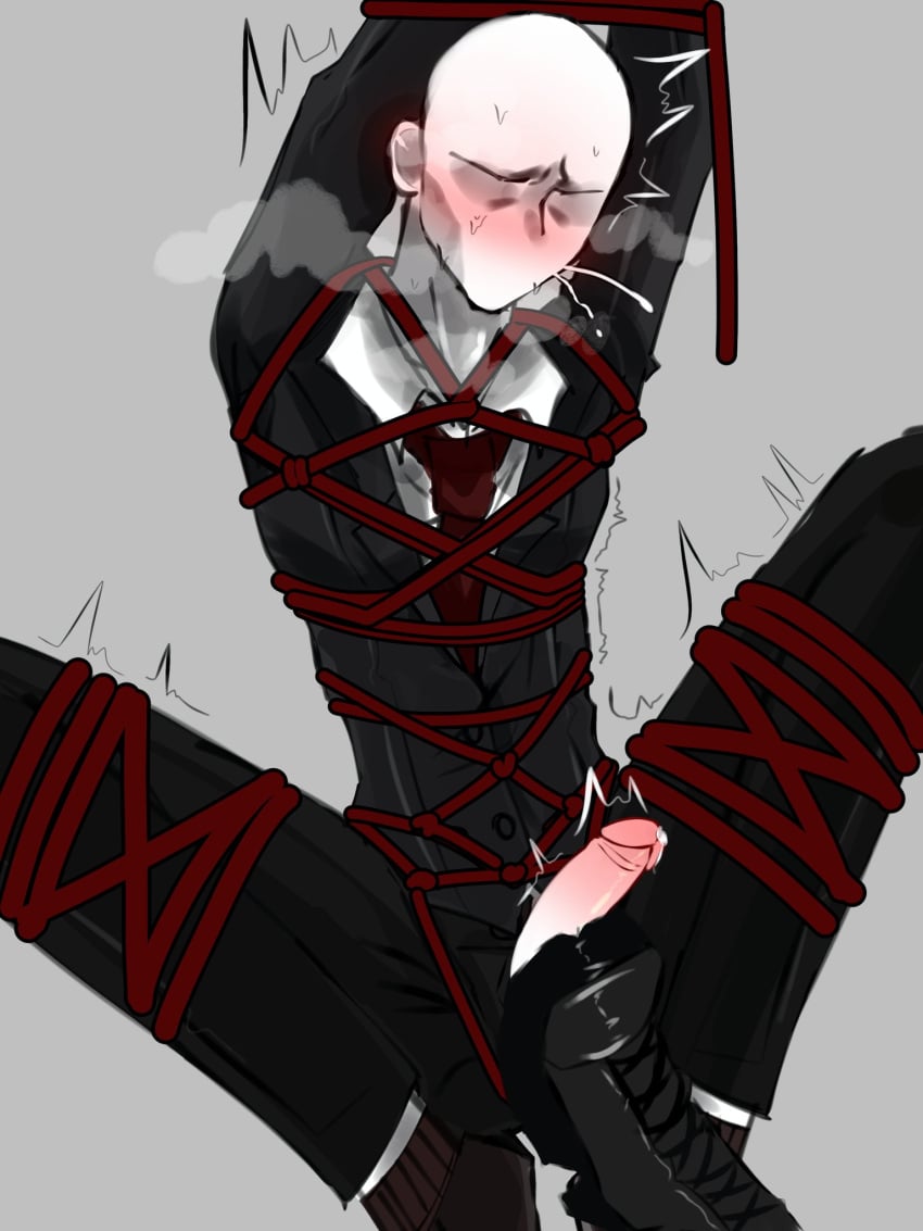 Slenderman and girl intimate