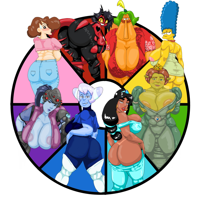 Rule 34 – aladdin big ass big breasts color wheel challenge crayon shin-chan crossover curvy disney disney princess dreamworks endive helluva boss holly blue agate marge simpson meme milf millie (helluva boss) ogress fiona overwatch princess fiona princess jasmine shrek (series) steven universe the simpsons tutacamon27 widowmaker | 8210724